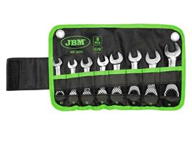 Ključevi kombinovani brzi sa krckalicom kratki 10-19 mm 8/1 u futroli JBM